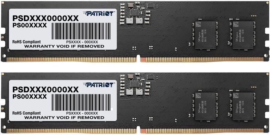 Память DDR5 2x16Gb 4800MHz Patriot PSD532G4800K Signature RTL Gaming PC5-38400 CL40 DIMM 288-pin 1.1В Ret
