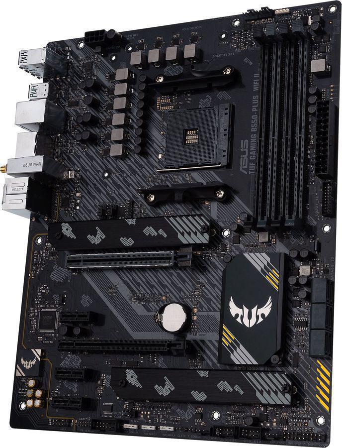 Материнская плата Asus TUF GAMING B550-PLUS WIFI II Soc-AM4 AMD B550 4xDDR4 ATX AC`97 8ch(7.1) 2.5Gg RAID+HDMI+DP