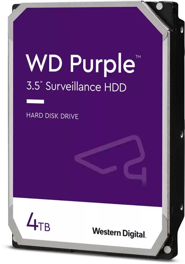 Жесткий диск WD Original SATA-III 4Tb WD42PURZ Surveillance Purple (5400rpm) 256Mb 3.5"