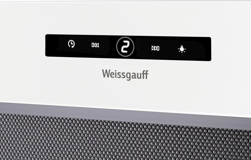 Вытяжка встраиваемая Weissgauff BOX 1200 WH белый управление: сенсорное (1 мотор)