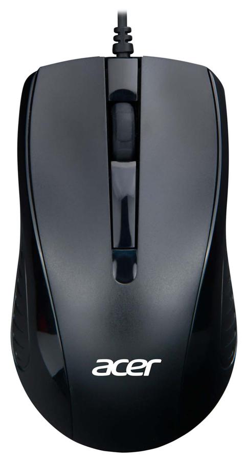 Мышь Acer OMW136 черный оптическая (1200dpi) USB (2but)