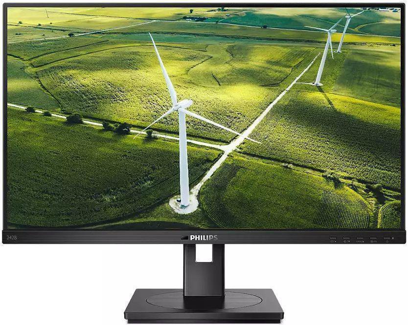 Монитор Philips 23.8" 242B1G черный IPS LED 16:9 DVI HDMI M/M HAS Pivot 250cd 178гр/178гр 1920x1080 D-Sub DisplayPort FHD USB 4.92кг