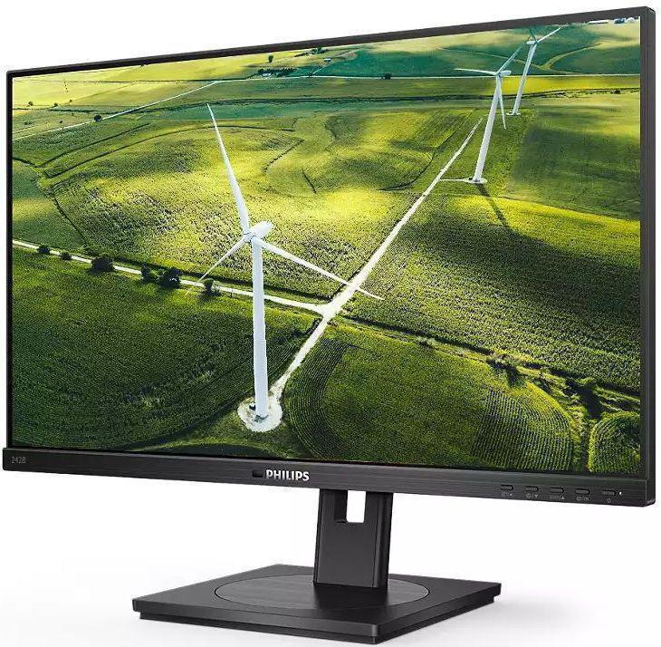 Монитор Philips 23.8" 242B1G черный IPS LED 16:9 DVI HDMI M/M HAS Pivot 250cd 178гр/178гр 1920x1080 D-Sub DisplayPort FHD USB 4.92кг