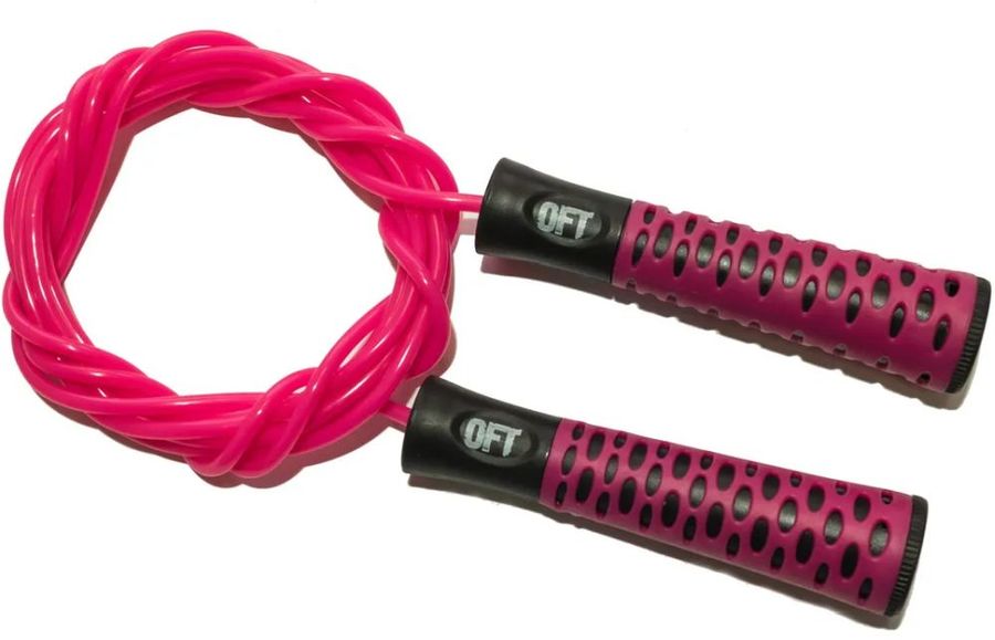 Скакалка Original FitTools FT-JR11 300см розовый/розовый