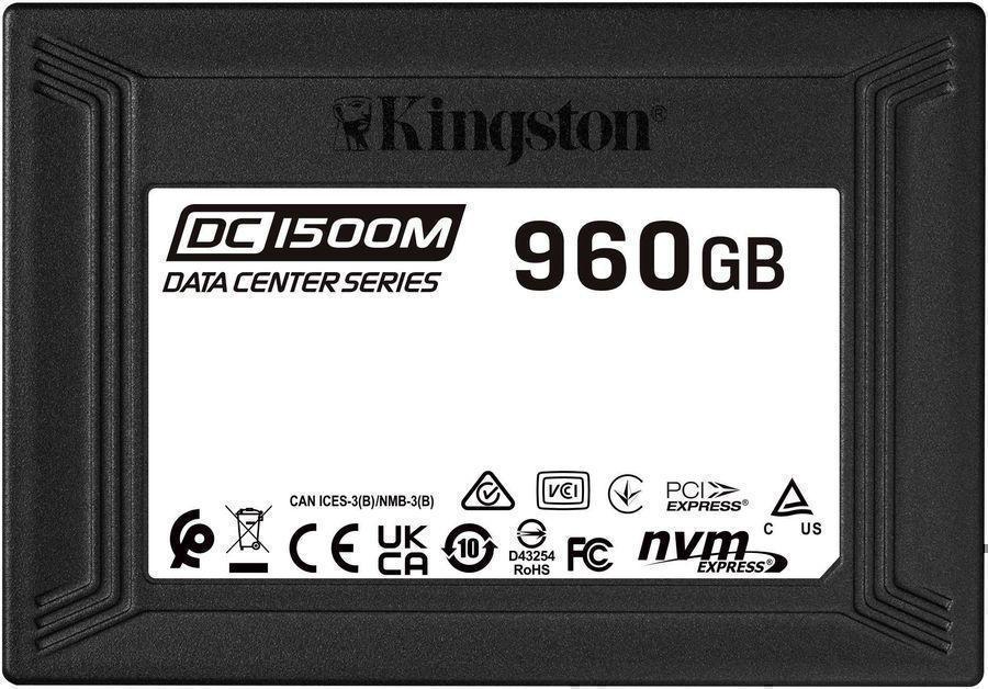 Накопитель SSD Kingston PCIe 3.0 x4 960GB SEDC1500M/960G DC1500M 2.5" 1.6 DWPD