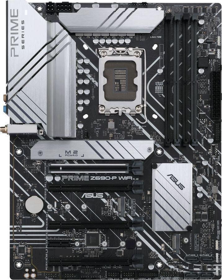 Материнская плата Asus PRIME Z690-P WIFI Soc-1700 Intel Z690 4xDDR5 ATX AC`97 8ch(7.1) 2.5Gg RAID+HDMI+DP