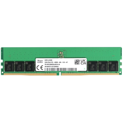 Память DDR5 32Gb 4800MHz Hynix HMCG88MEBUA081N RTL PC5-38400 CL40 DIMM 288-pin 1.1В single rank