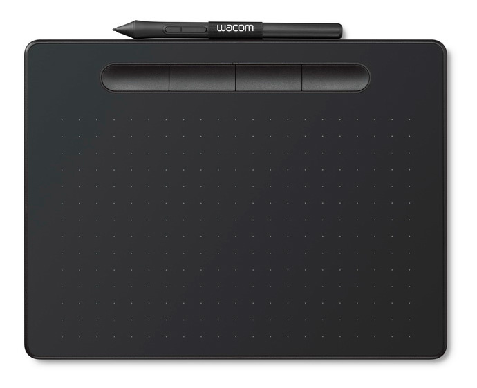 Графический планшет Wacom Intuos M CTL-6100K-B USB черный/голубой