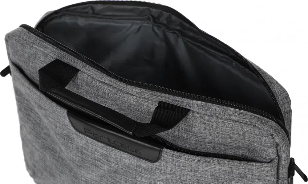 Сумка для ноутбука 15.6" Portcase KCB-161 серый полиэстер (KCB-161 GREY)