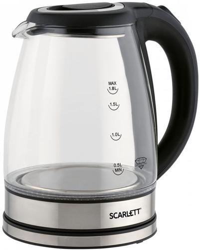 Чайник электрический Scarlett SC-EK27G88 1.8л. 1800Вт черный корпус: стекло