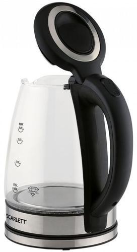 Чайник электрический Scarlett SC-EK27G88 1.8л. 1800Вт черный корпус: стекло