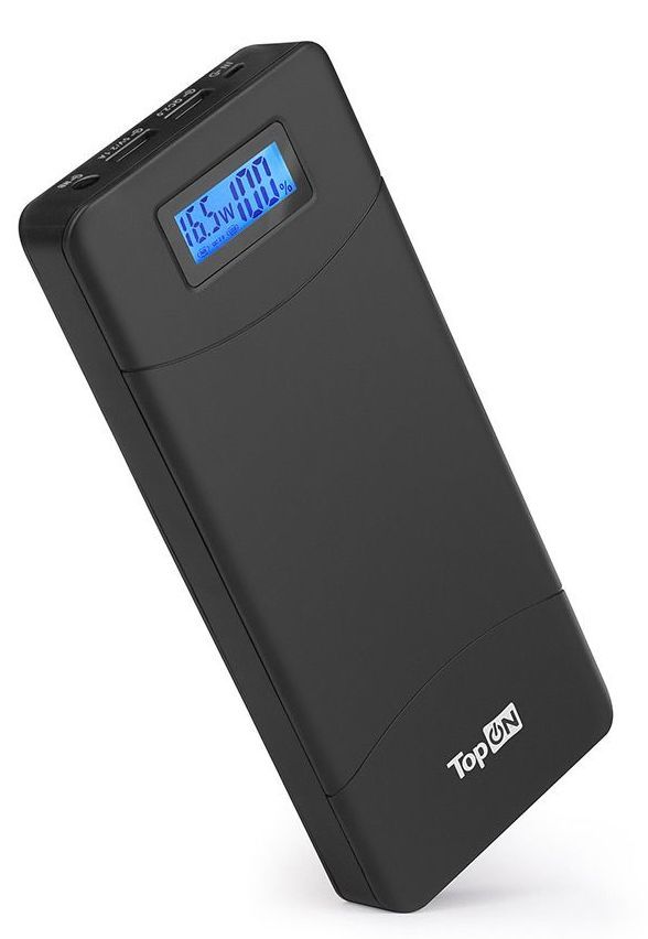 Мобильный аккумулятор TopON TOP-T72 18000mAh QC2.0 65W 3A черный (101304)