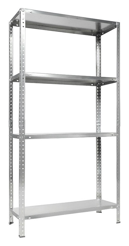 Стеллаж Практик ES 150KD пол.:4 разборная 1450x750x300мм серебристый (S24099033458)