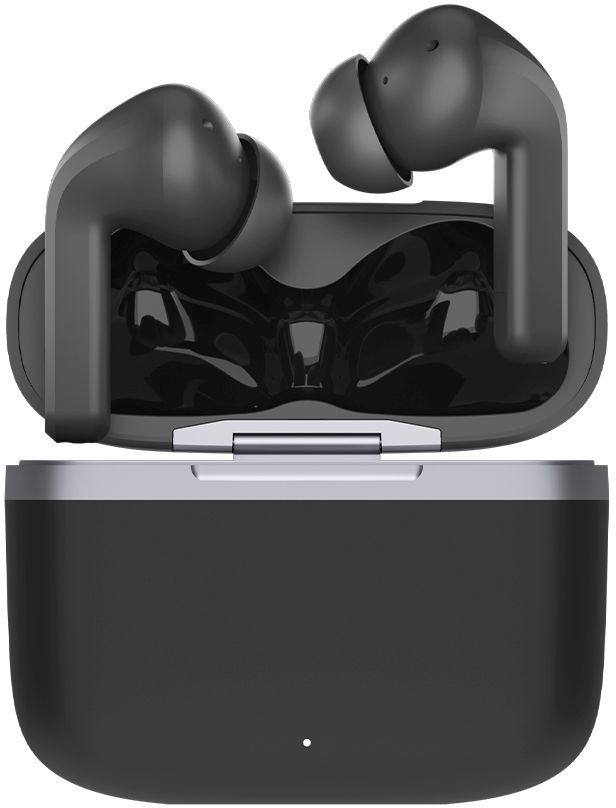 Гарнитура вкладыши Deppa Air Icon черный беспроводные bluetooth в ушной раковине (44190)