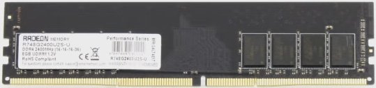 Память DDR4 8Gb 2400MHz AMD R748G2400U2S-U Radeon R7 Performance Series RTL PC4-19200 CL16 DIMM 288-pin 1.2В Ret