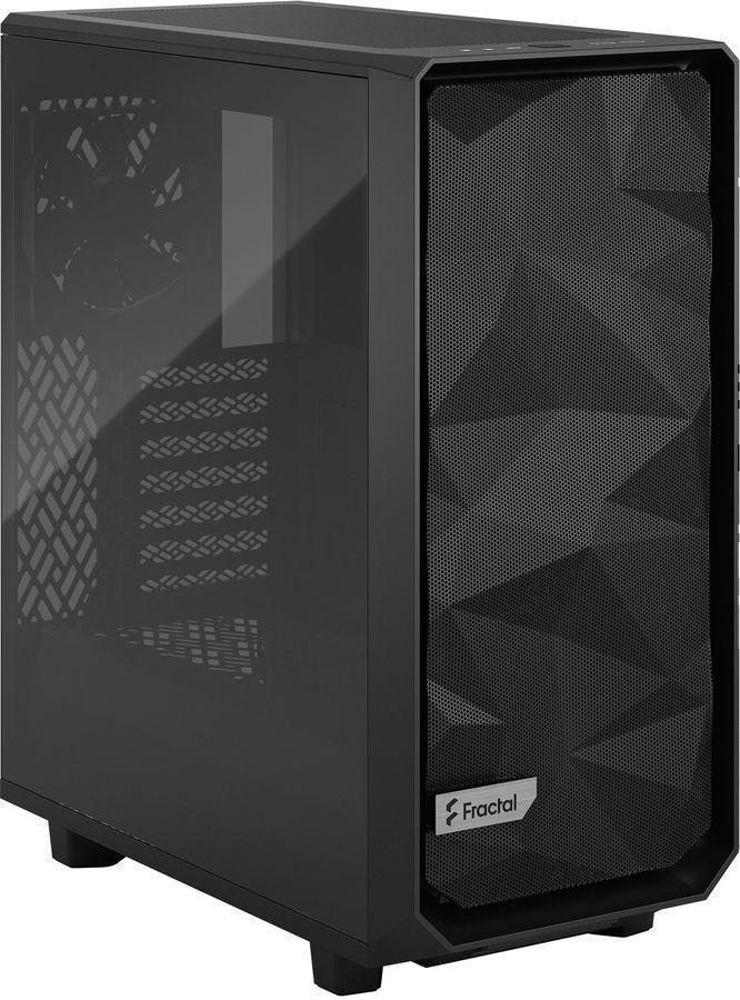 Корпус Fractal Design Meshify 2 Compact TG Light Tint черный без БП ATX 5x120mm 4x140mm 2xUSB3.0 audio bott PSU
