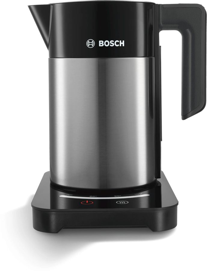 Чайник электрический Bosch TWK7203 1.7л. 2200Вт черный/серебристый корпус: металл/пластик