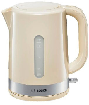Чайник электрический Bosch TWK7407 1.7л. 2200Вт бежевый (корпус: пластик)