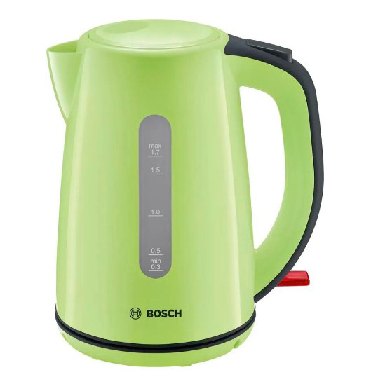 Чайник электрический Bosch TWK7506 1.7л. 2200Вт зеленый/черный (корпус: пластик)