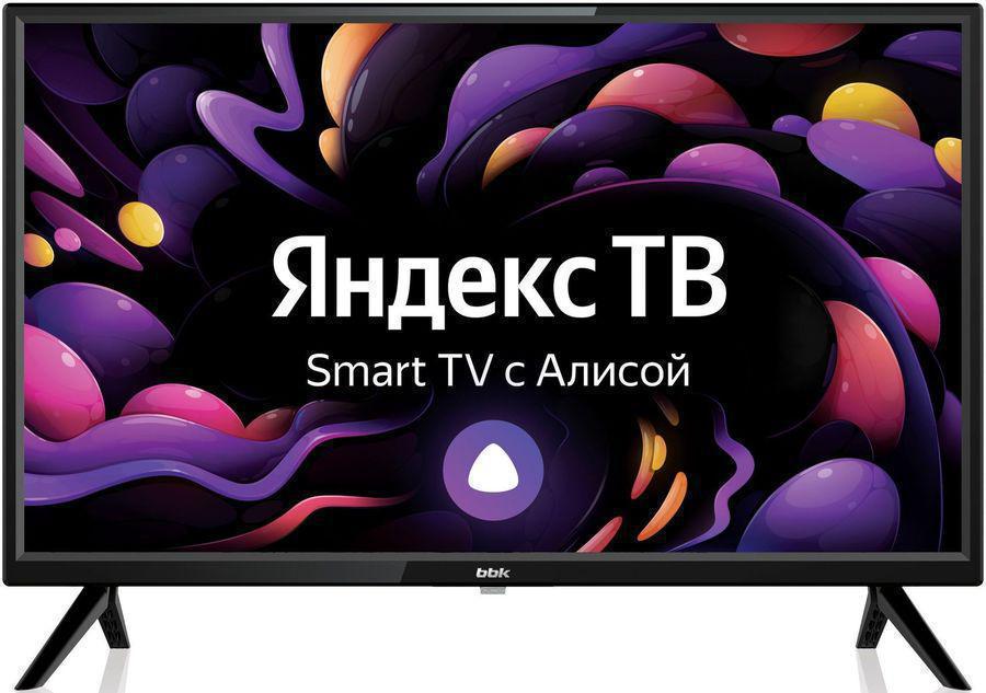 Телевизор LED BBK 24" 24LEX-7272/TS2C Яндекс.ТВ черный HD READY 50Hz DVB-T2 DVB-C USB WiFi Smart TV (RUS)