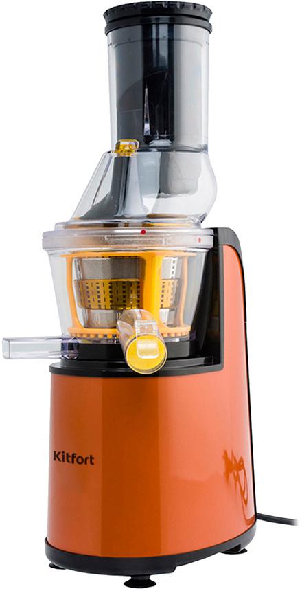 Соковыжималка шнековая Kitfort КТ-1102-1 150Вт оранжевый