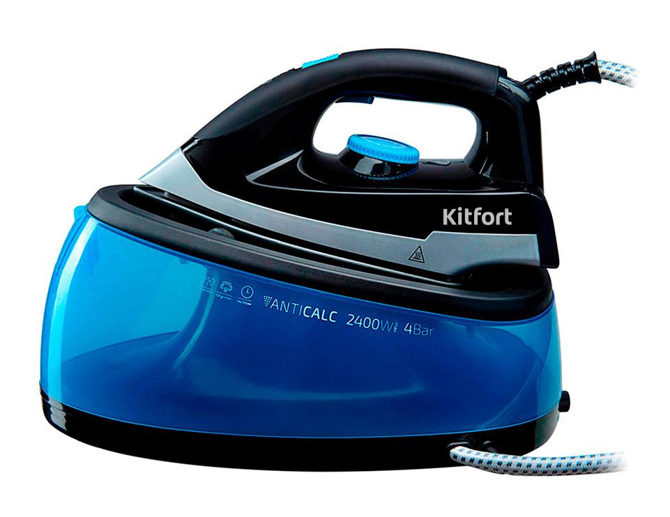 Парогенератор Kitfort КТ-922 2400Вт черный/синий