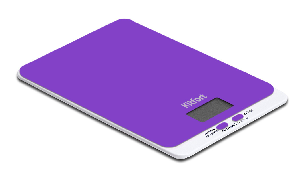 Весы кухонные электронные Kitfort КТ-803-6 макс.вес:5кг фиолетовый