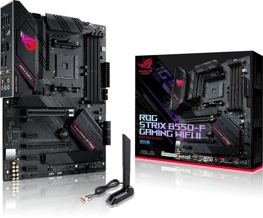 Материнская плата Asus ROG STRIX B550-F GAMING WIFI II Soc-AM4 AMD B550 4xDDR4 ATX AC`97 8ch(7.1) 2.5Gg RAID+HDMI+DP