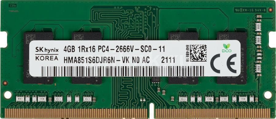 Память DDR4 4Gb 2666MHz Hynix HMA851S6DJR6N-VKN0 OEM PC4-21300 CL19 SO-DIMM 260-pin 1.2В single rank