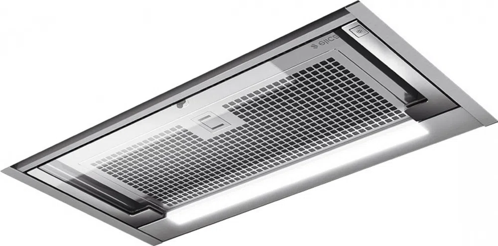 Вытяжка встраиваемая Elica GLASS OUT IX/A/90 нержавеющая сталь управление: кнопочное (1 мотор)