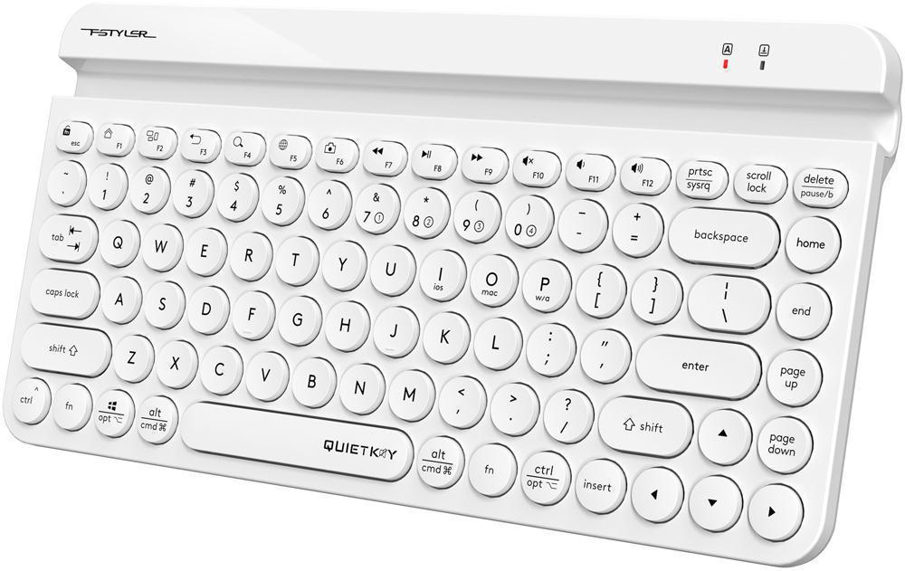 Клавиатура A4Tech Fstyler FBK30 белый USB беспроводная BT/Radio slim Multimedia (FBK30 WHITE)