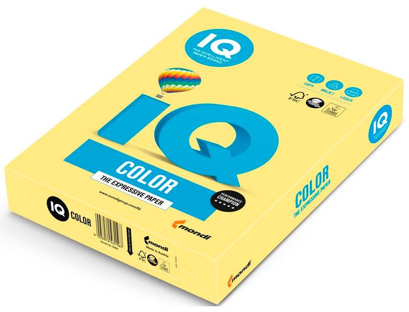 Бумага IQ Color ZG34 A4/80г/м2/500л./лимонный для лазерной/струйной печати