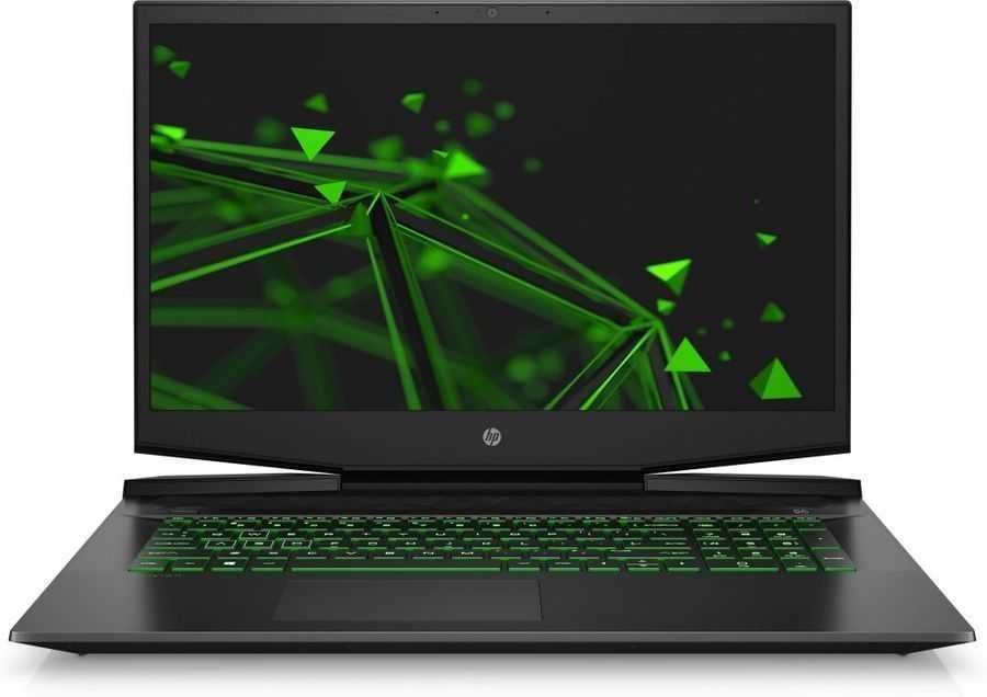 Ноутбук HP Pavilion Gaming 17-cd2062ur Core i5 11300H 8Gb SSD512Gb NVIDIA GeForce GTX 1650 4Gb 17.3" IPS FHD (1920x1080) Free DOS 3.0 black/green WiFi BT Cam