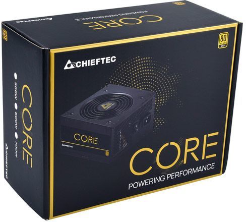 Блок питания Chieftec ATX 700W CORE BBS-700S 80+ gold (24+4+4pin) APFC ...