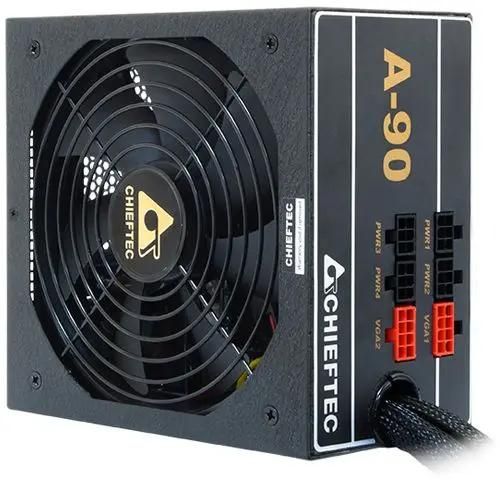 Блок питания Chieftec ATX 750W A-90 GDP-750C 24pin APFC 140mm fan 8xSATA Cab Manag RTL