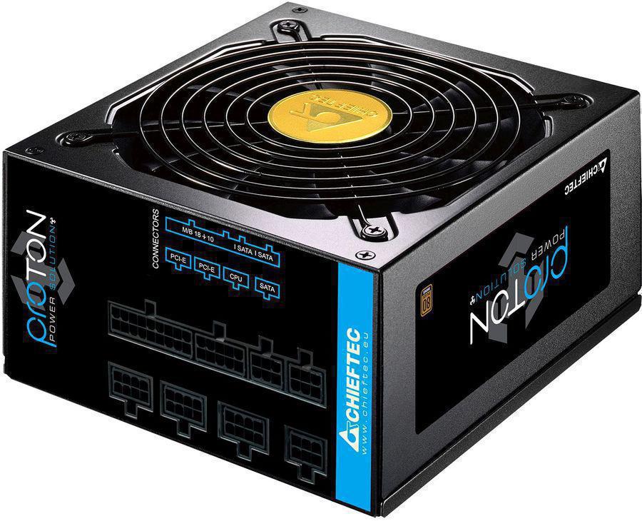 Блок питания Chieftec ATX 750W Proton BDF-750C 80+ bronze 24pin APFC 140mm fan 6xSATA Cab Manag RTL