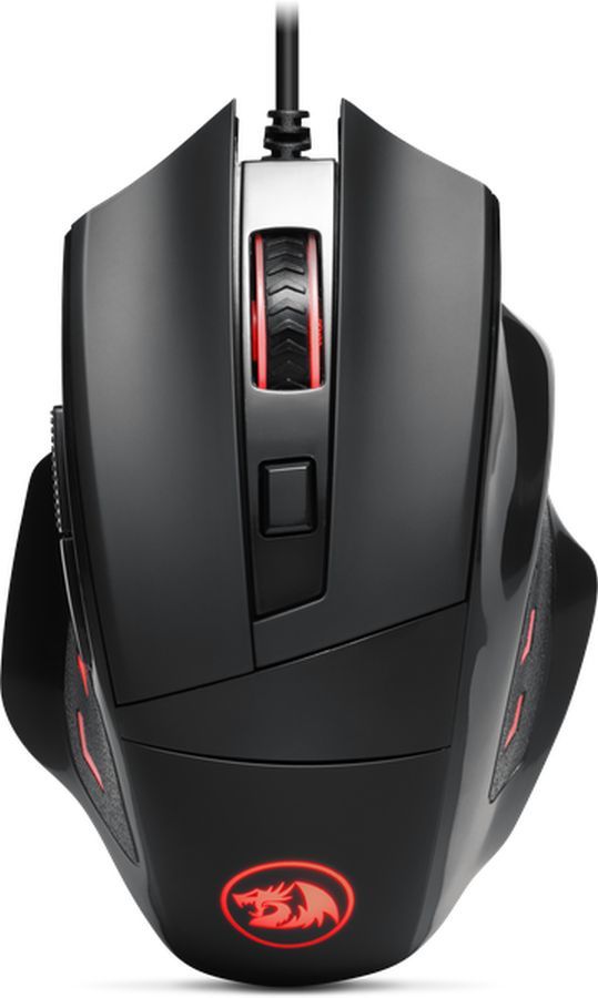 Мышь Redragon Phaser черный оптическая (3200dpi) USB для ноутбука (5but)