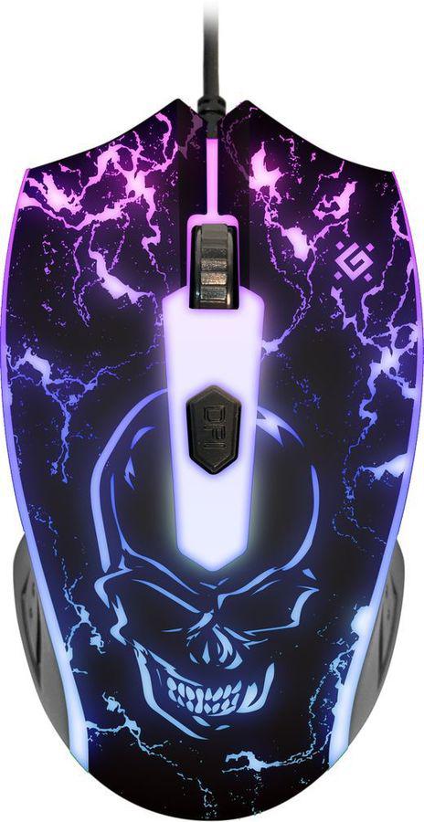 Клавиатура + мышь Defender Aura MKP-117 клав:черный мышь:черный USB slim LED (52117)