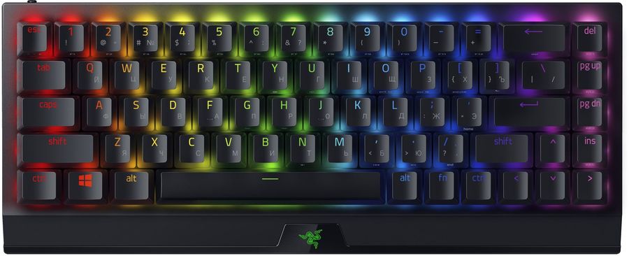 Клавиатура Razer BlackWidow V3 Mini HyperSpeed механическая черный USB беспроводная BT/Radio for gamer LED