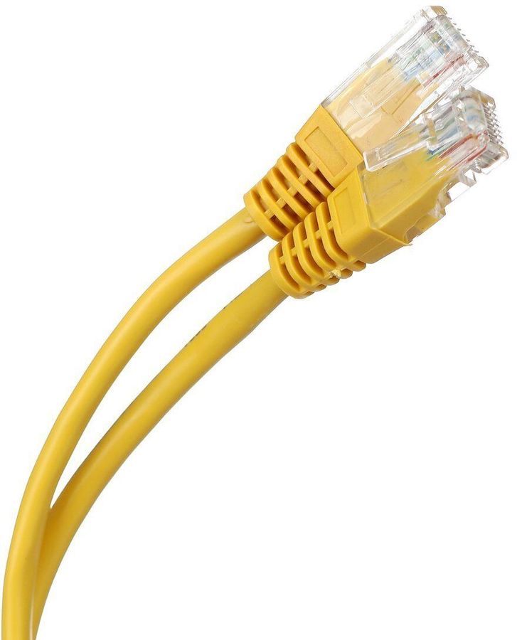 Патч-корд Premier ANP511_0.5M_Y UTP 4 пары cat.5E CCA molded 0.5м желтый outdoor RJ-45 (m)-RJ-45 (m)