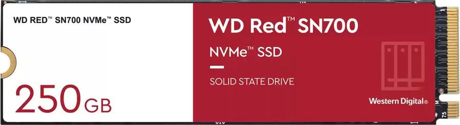 Накопитель SSD WD PCIe 3.0 x4 250GB WDS250G1R0C Red SN700 M.2 2280