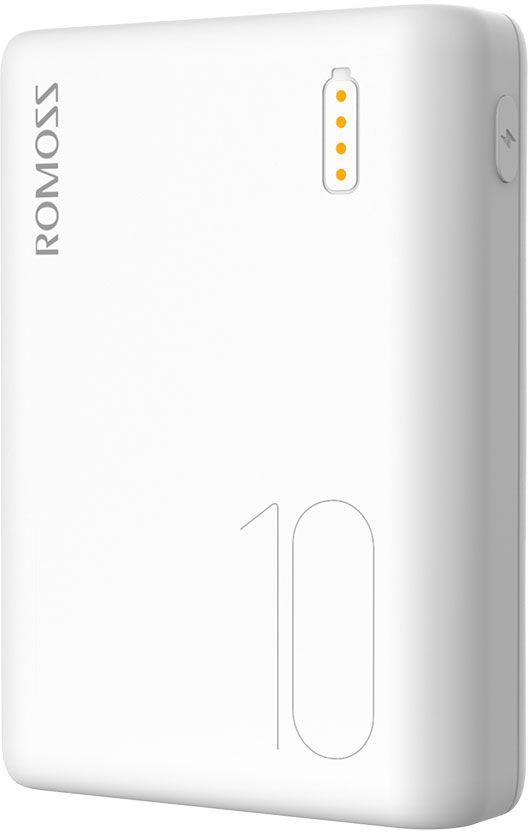 Мобильный аккумулятор Romoss Simple 10 10000mAh 1A 2xUSB белый