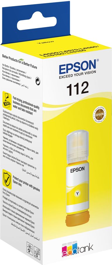 Чернила Epson 112 C13T06C44A желтый 70мл для Epson L11160/L15150/L15160