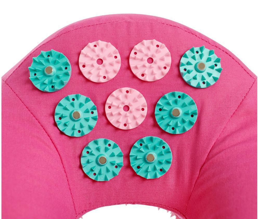 Массажная подушка Bradex KZ 0867 розовый/бирюзовый