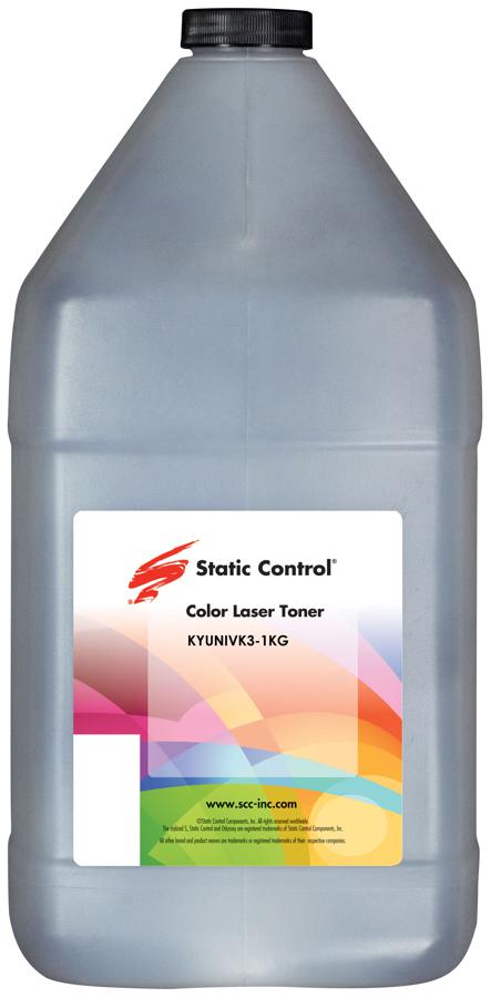 Тонер Static Control KYUNIVK3-1KG черный флакон 1000гр. для принтера Kyocera Cartridges