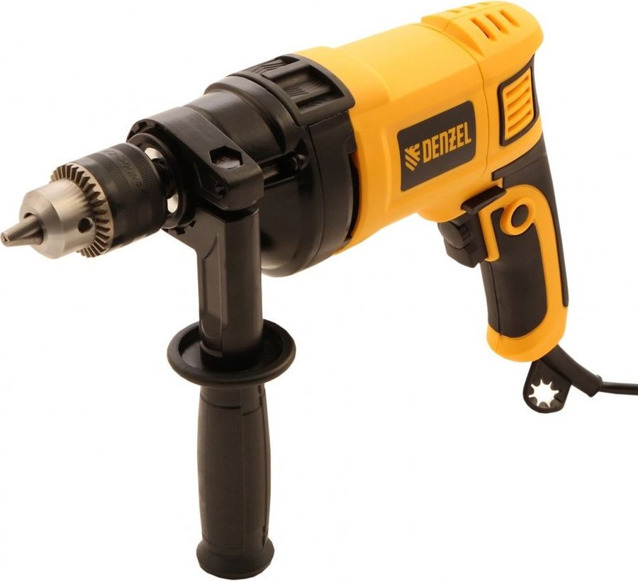 Дрель ударная Denzel ID-850 850Вт ключевой реверс (кейс в комплекте) (26309)