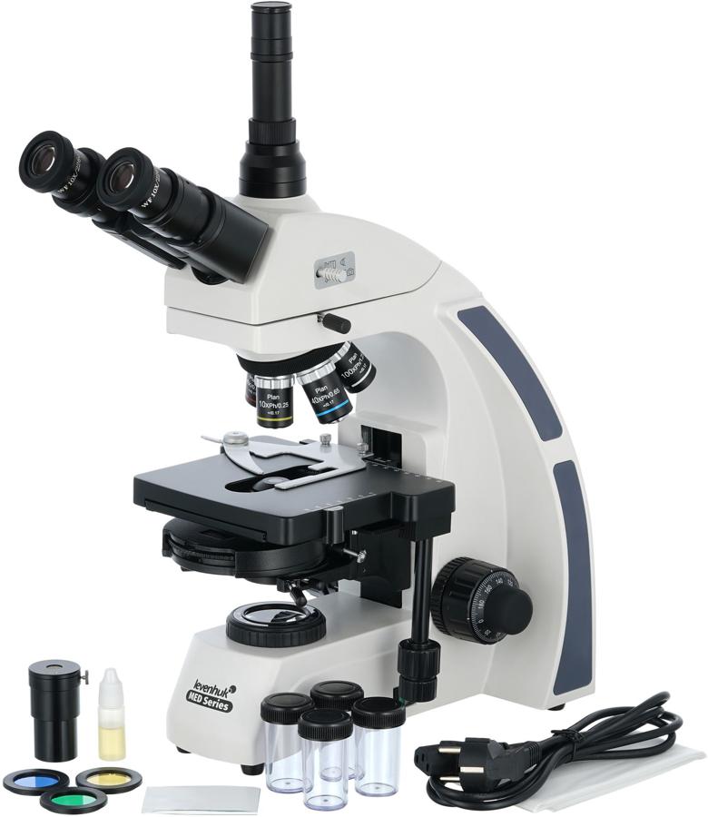 Микроскоп Levenhuk MED 45T тринокуляр 40-1000x на 5 объективов