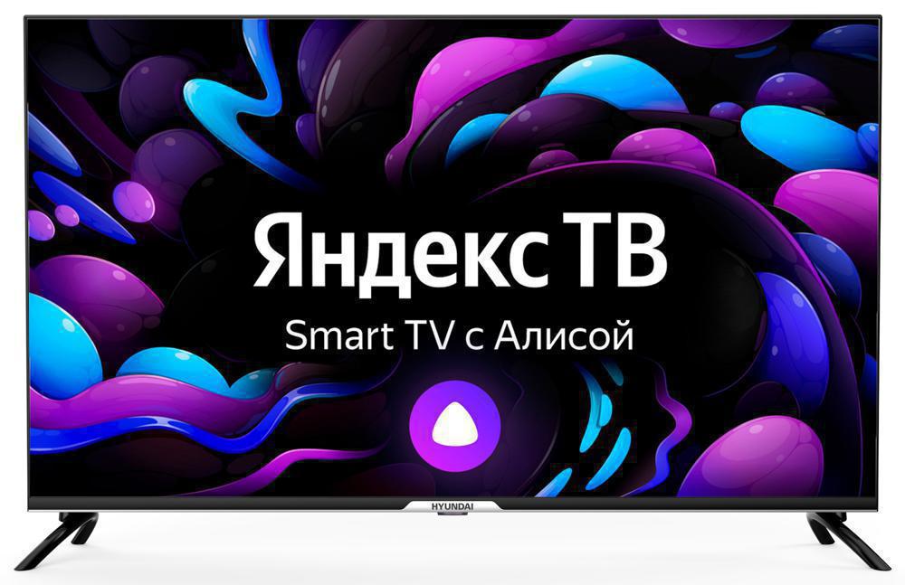 Телевизор LED Hyundai 43" H-LED43GU7003 Яндекс.ТВ Frameless черный 4K Ultra HD 60Hz DVB-T DVB-T2 DVB-C DVB-S DVB-S2 WiFi Smart TV (RUS)
