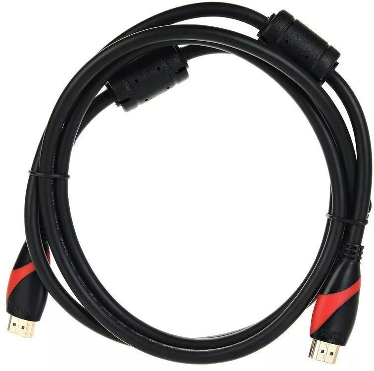 Кабель аудио-видео HDMI (m)/HDMI (m) 1.8м. феррит.кольца позолоч.конт. черный (CG525D-R-1.8)