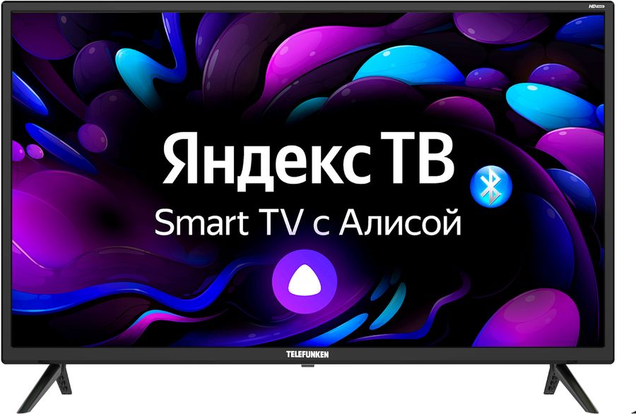 Телевизор LED Telefunken 31.5" TF-LED32S14T2S Яндекс.ТВ черный HD READY 50Hz DVB-T2 DVB-C DVB-S DVB-S2 USB WiFi Smart TV (RUS)